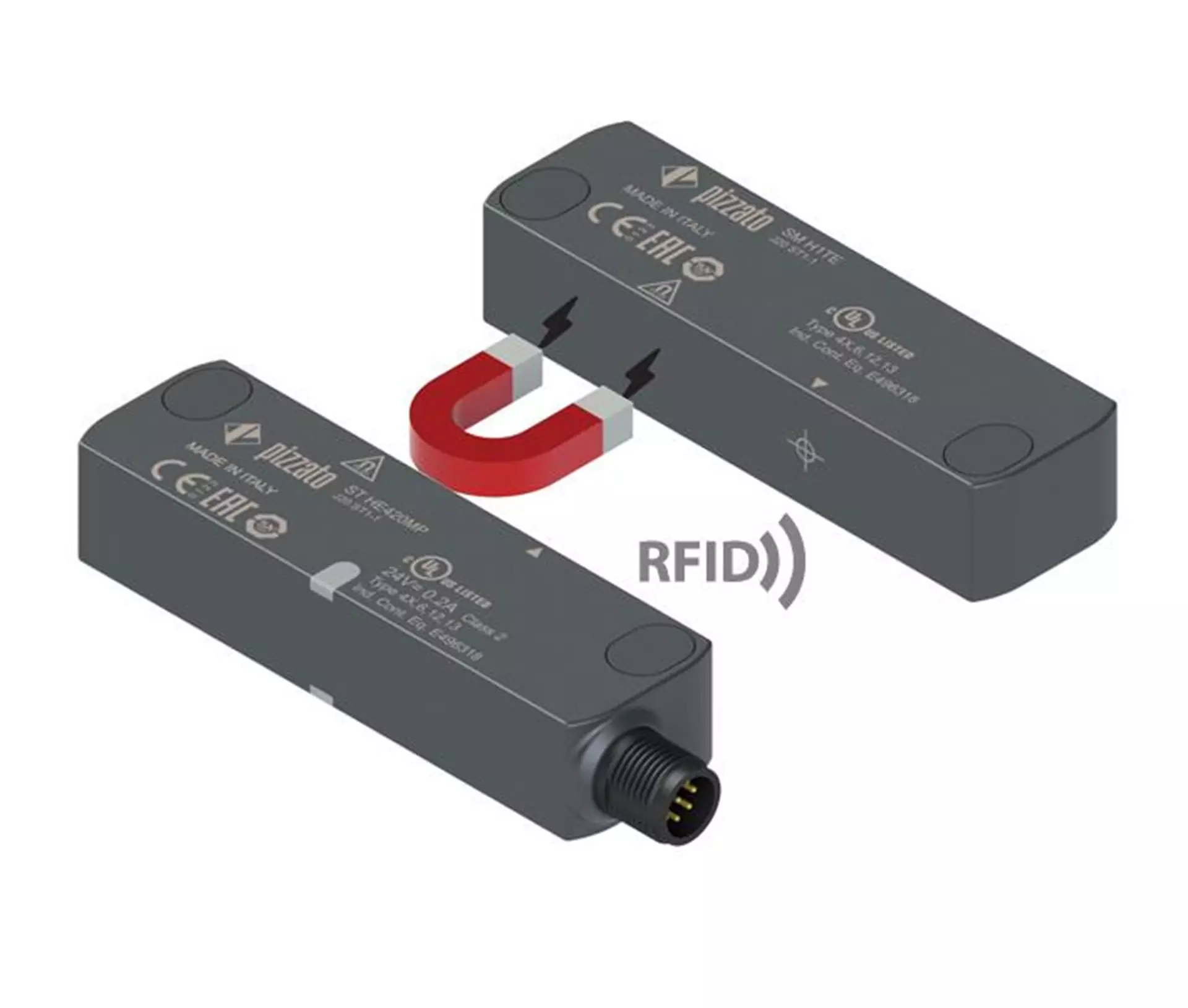 RFID safety sensors with magnetic holding ST H series